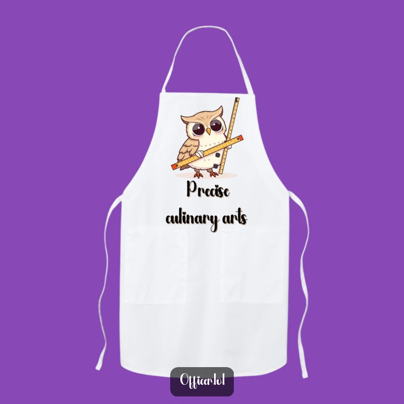 Funny Owl Measurement Apron: Cook with Wisdom and Humor