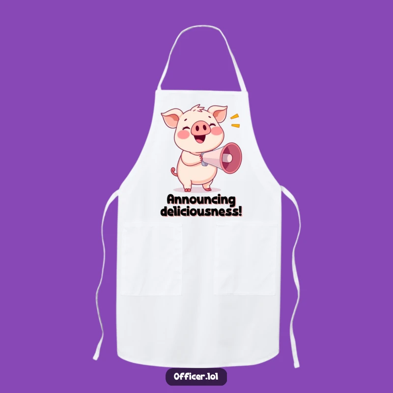 Funny Pig Apron: Cook Loudly, Happy Pig, Hilarious Gift!