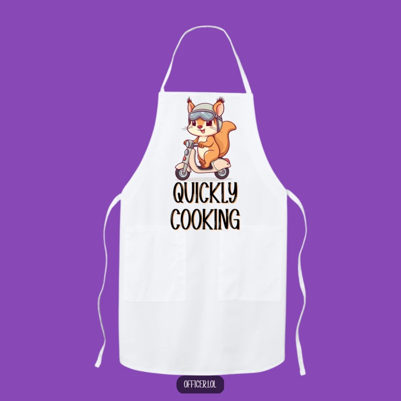 Funny Squirrel Apron - Determined Rider Kitchen Gift