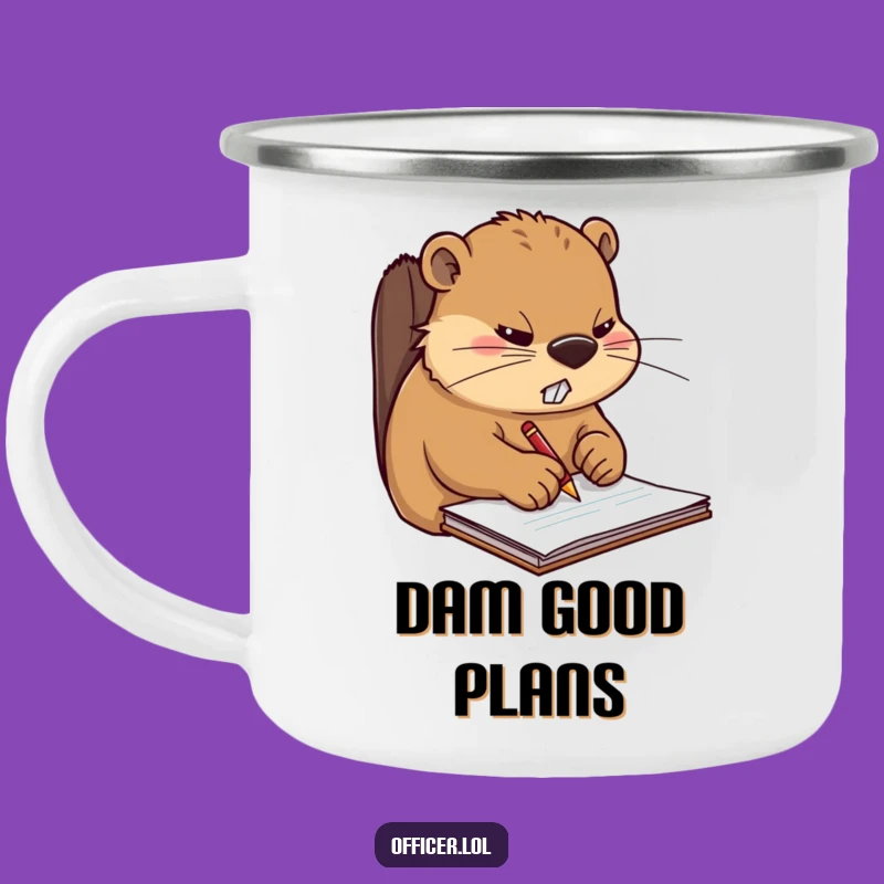 Funny Beaver Trail Mug: Hilarious Campfire Companion for Busy Outdoorsmen