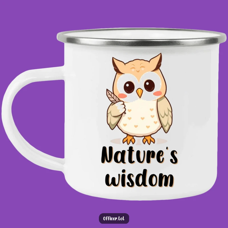 Funny Owl Trail Guide Mug: Hilarious Campfire Companion for Insightful Adventures