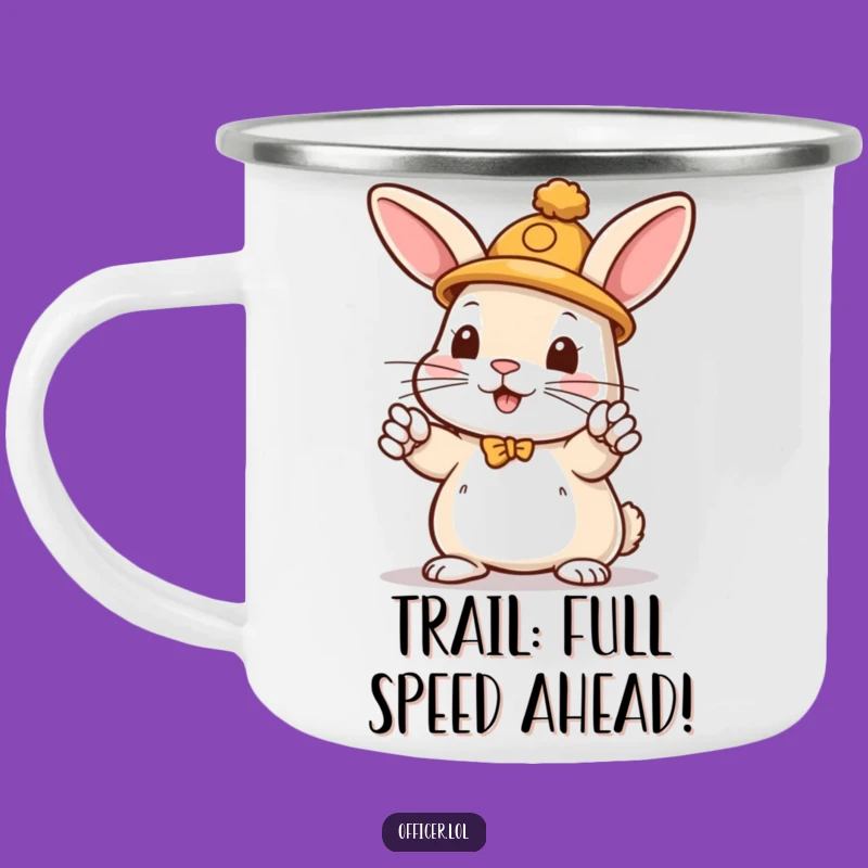 Funny Rabbit Traffic Camping Mug: Adventure with a Bunny Director, Durable Funny Gift!