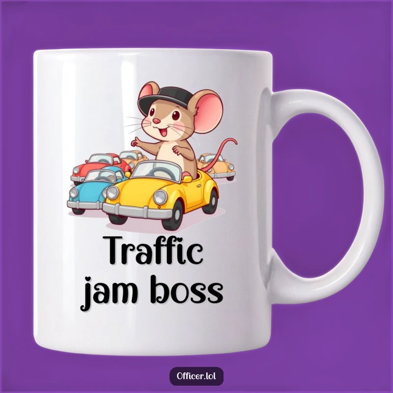 Funny Mouse Director Mug: Determined Driver Gift for Go-Getters