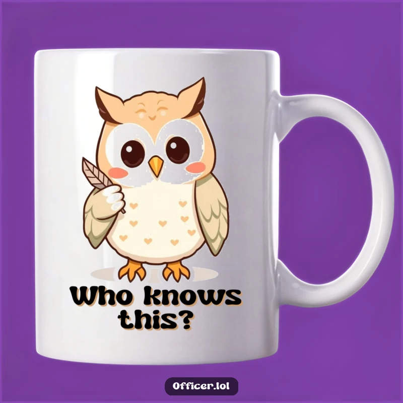 Funny Wise Owl Detective Mug: Hilarious Gift for Keen Observers and Thinkers