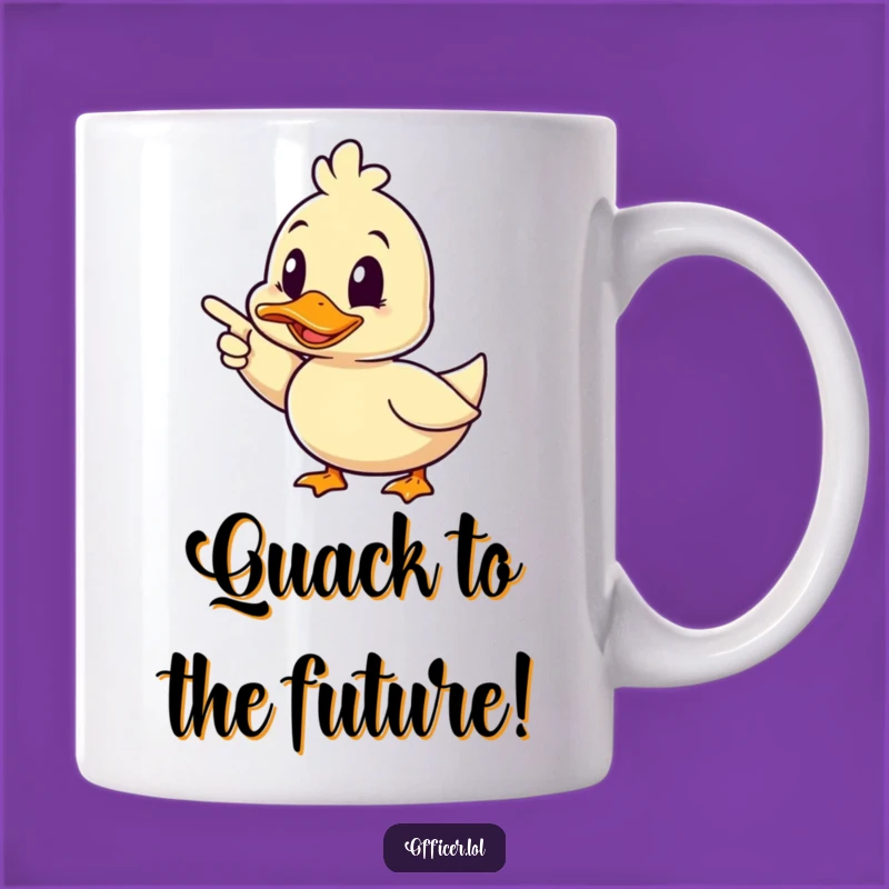 Funny Duck Pointing Mug: Happy & Decisive - Perfect Cheerful Gift