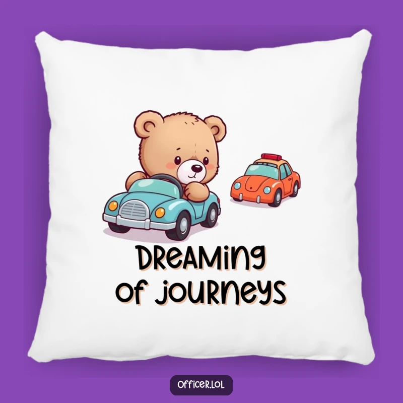 Cozy Bear Cub Director Pillow: Comfort Meets Gentle Leadership Humor, Sweet Funny Gift