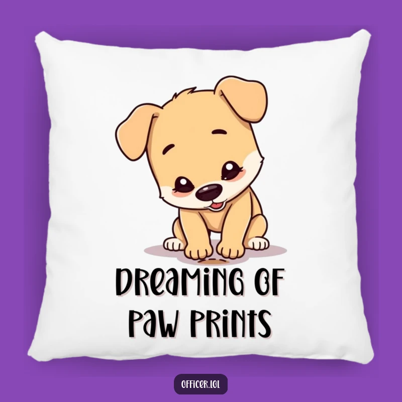 Funny Dog Detective Pillow: Cozy Comfort with a Humorous Canine Investigator Design