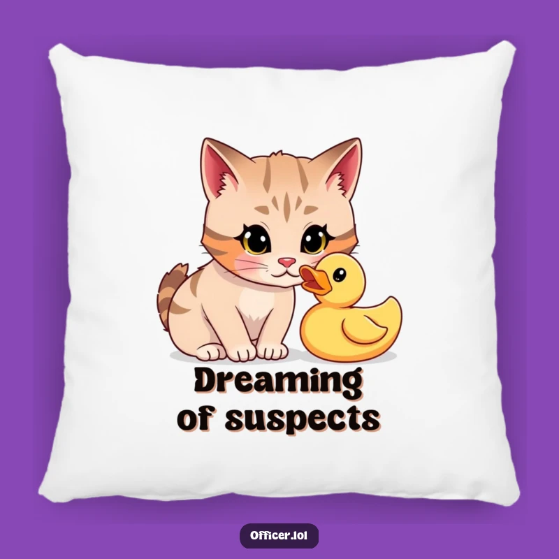 Funny Cat Detective Pillow: Add Comfort and Intrigue with This Playful Design