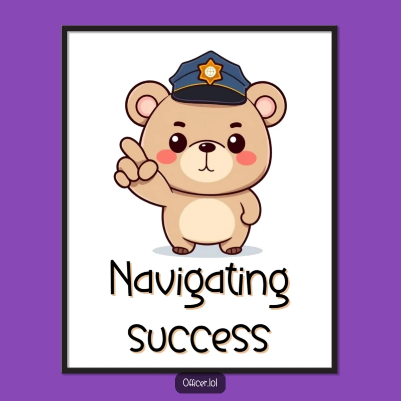 Funny Bear Patrol Digital Art: Instant Official Humor for Your Walls, A Hilarious Gift