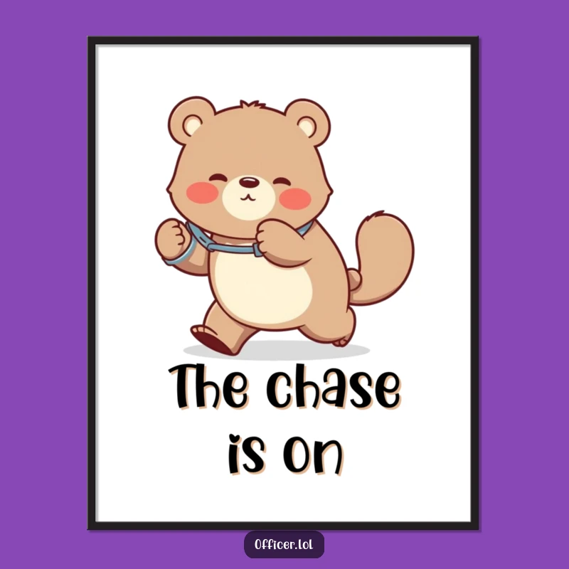 Funny Bear Poster: Add Whimsy and Laughter to Your Walls!