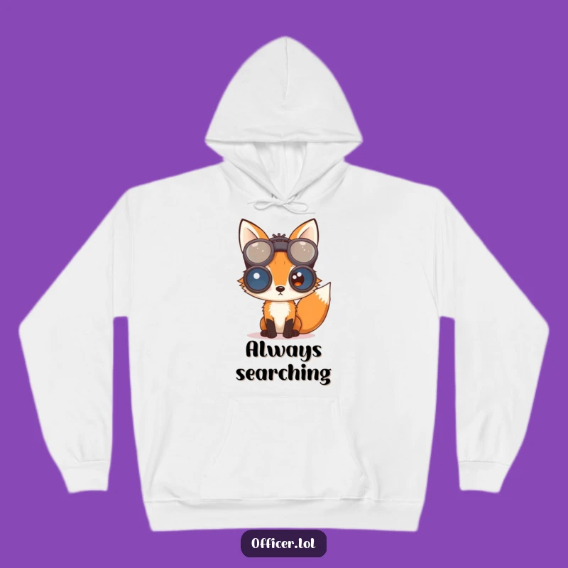 Cozy Funny Fox Hoodie - Curious Explorer Gift