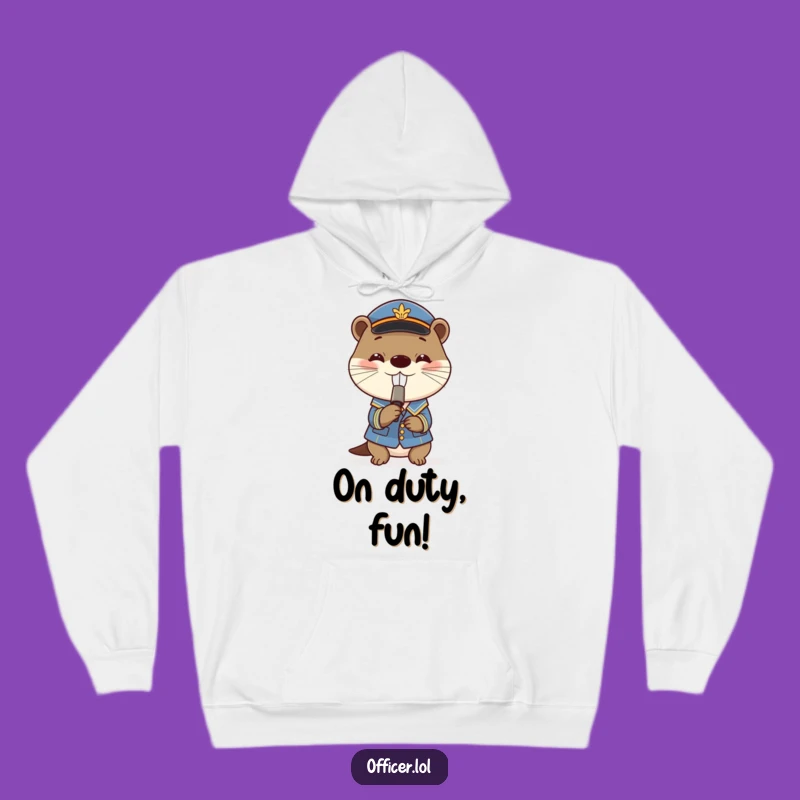 Funny Otter Hoodie: Cozy Playful Whistle Blower Gift for Fun Lovers