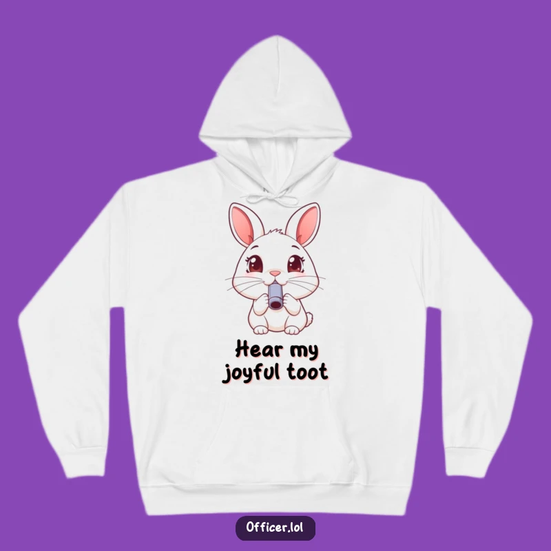 Funny Rabbit Whistle Hoodie: Cozy Joyful Animal Sweatshirt, Great Gift
