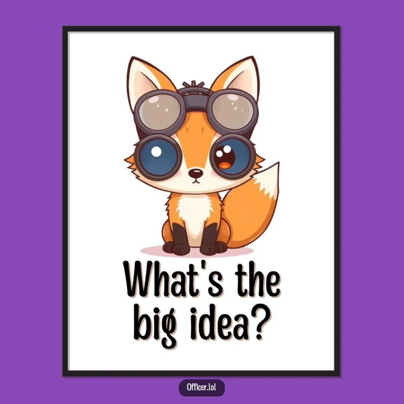 Free Printable Fox Wall Art: Curious Observer Funny Downloadable Decor