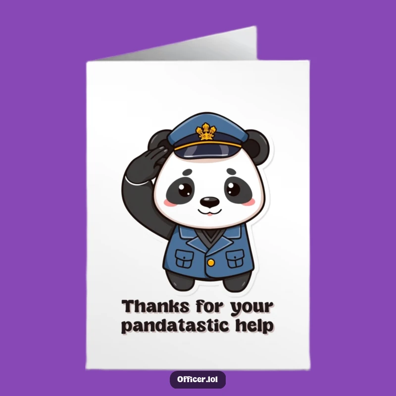 Free Printable Panda Thank You Card - Smirking Thanks Downloadable Gift