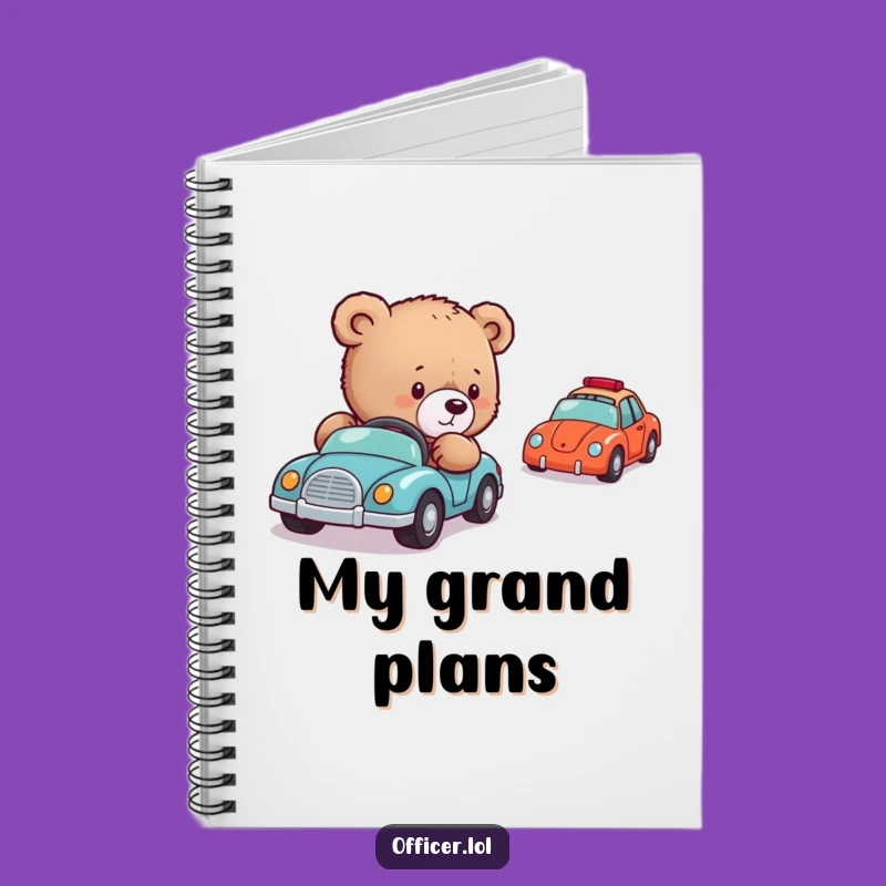 Funny Bear Cub Director Notebook: Jot Down Plans with Cute Guidance, Ideal Funny Gift