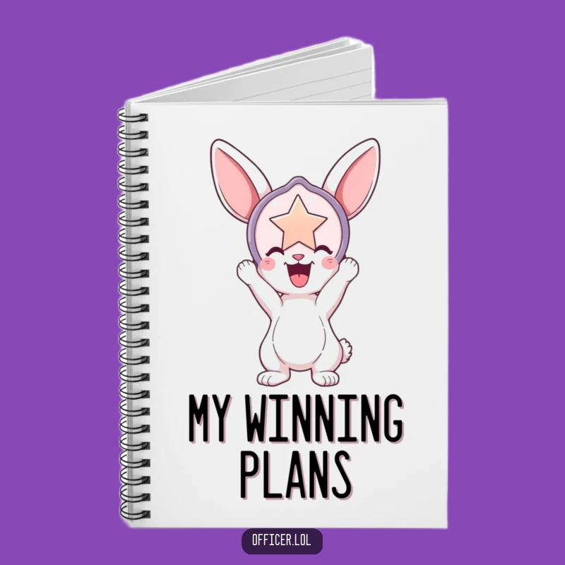 Funny Bunny Badge Notebook: Jot Down Wins, Hilarious Cover, Perfect Gift
