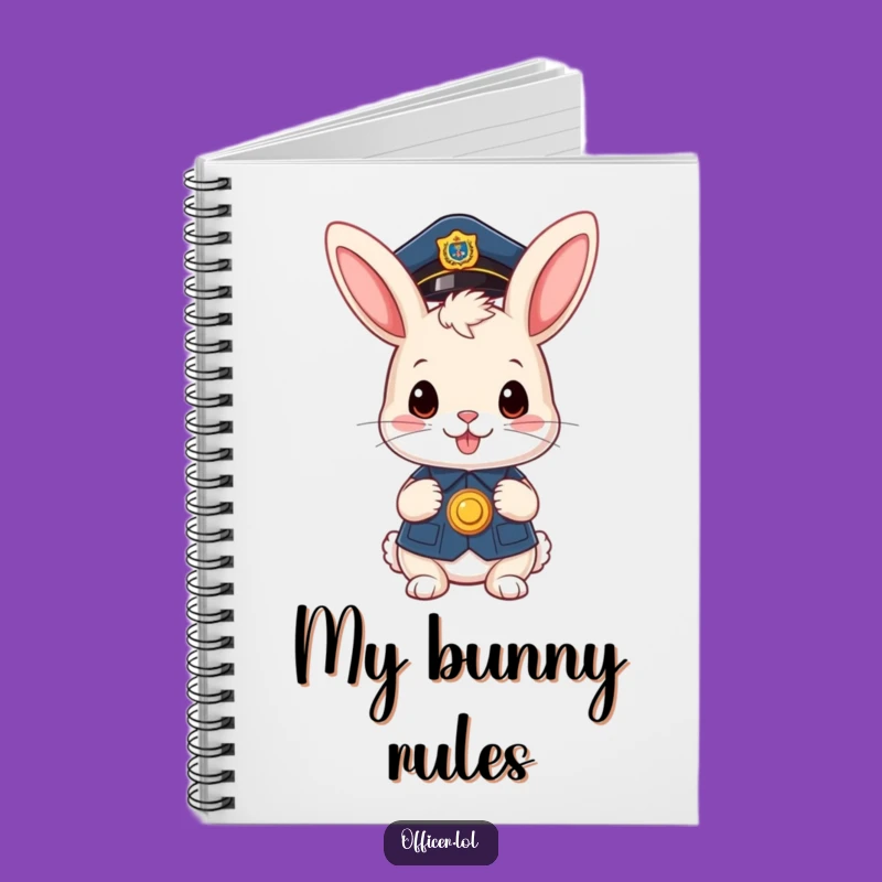 Funny Bunny Officer Notebook: Jot Down Notes with Cute Official Style!
