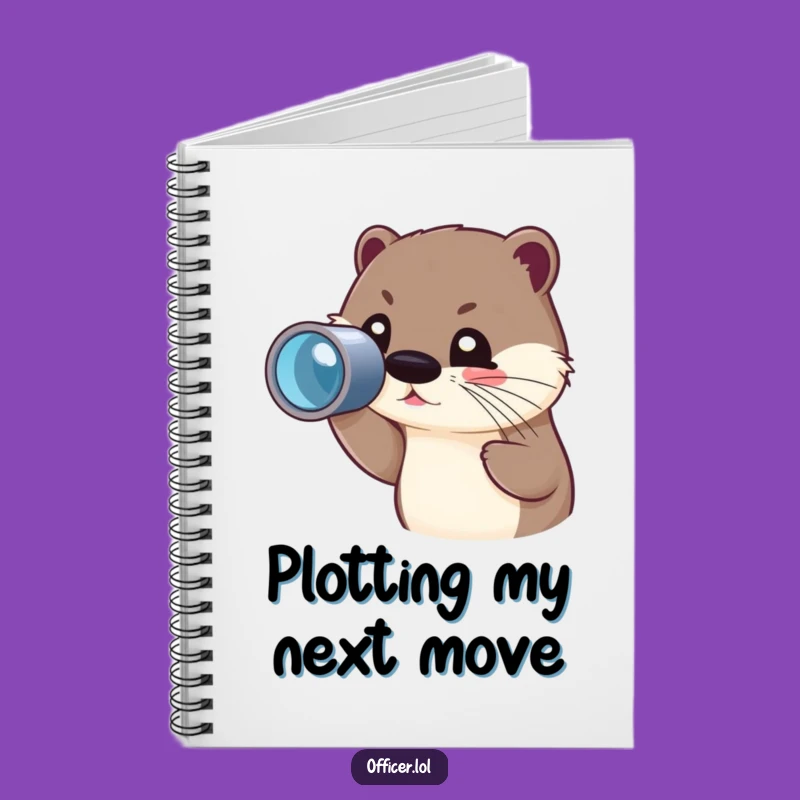 Funny Otter Spyglass Notebook: Explorer's Log, Ideal Humorous Gift