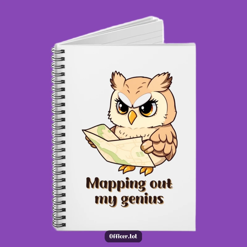 Funny Owl Notebook: Wise Explorer Journal, Study & Planning Gift