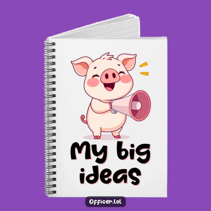 Funny Pig Notebook: Announce Your Ideas with Humorous Flair!