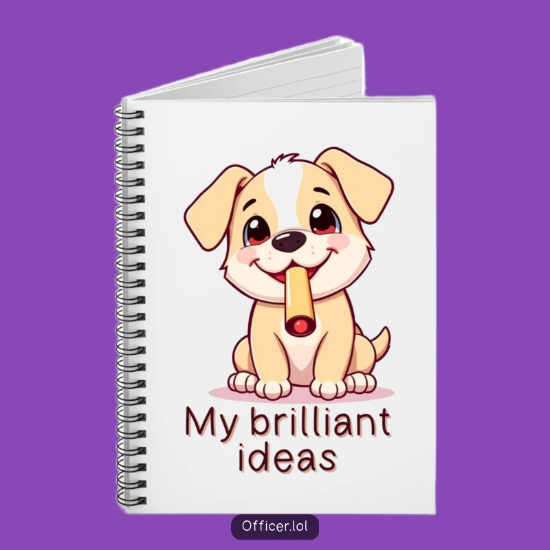 Funny Puppy Whistle Notebook: Jot Down Joy, Hilarious Cover, Perfect Gift