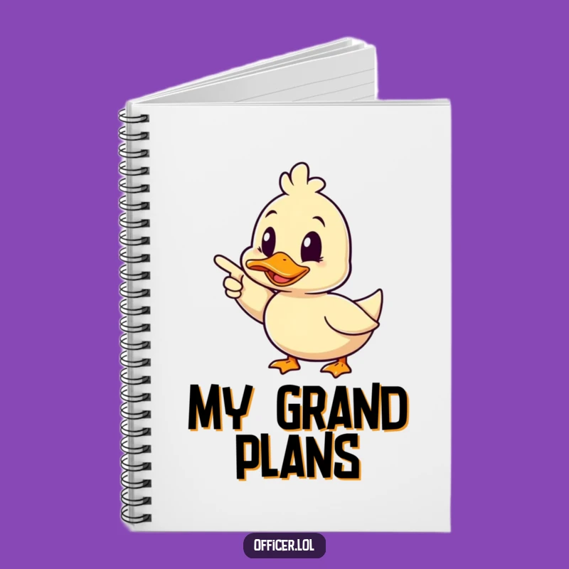 Funny Duck Pointing Notebook: Happy Notes & Ideas - Perfect Gift
