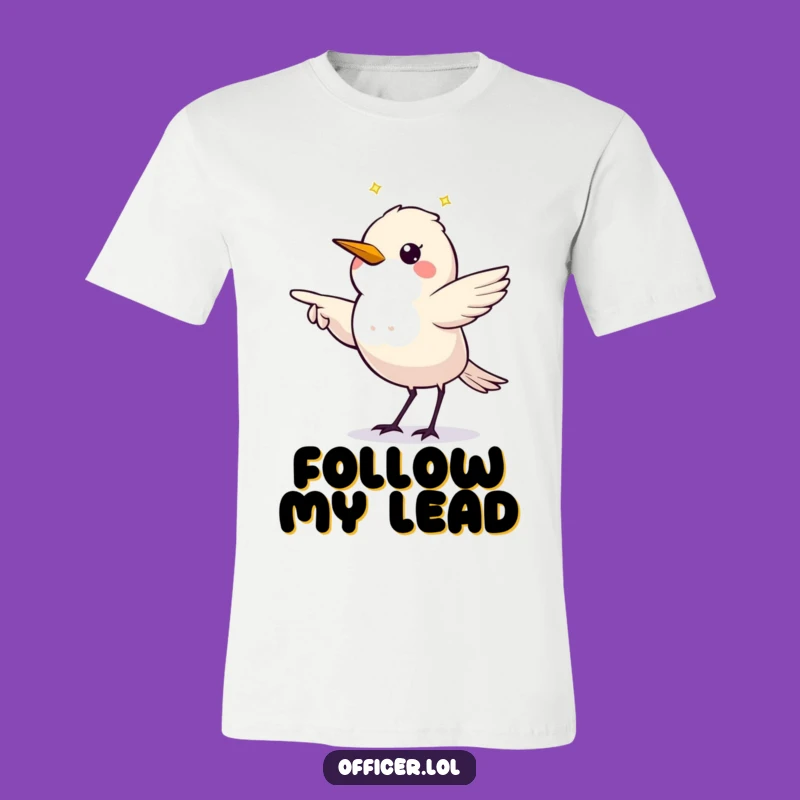 Funny Starling Pointing T-Shirt: Twinkling Bird, Ideal Humorous Gift!