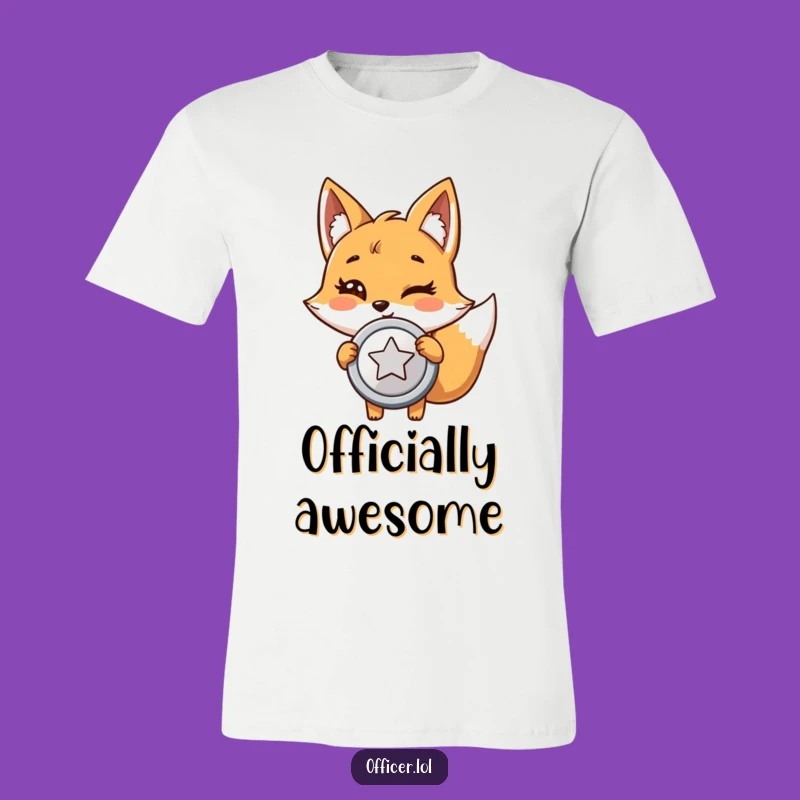 Funny Fox Investigator Tee: Display Your Pride with This Hilarious Cartoon Fox Shirt