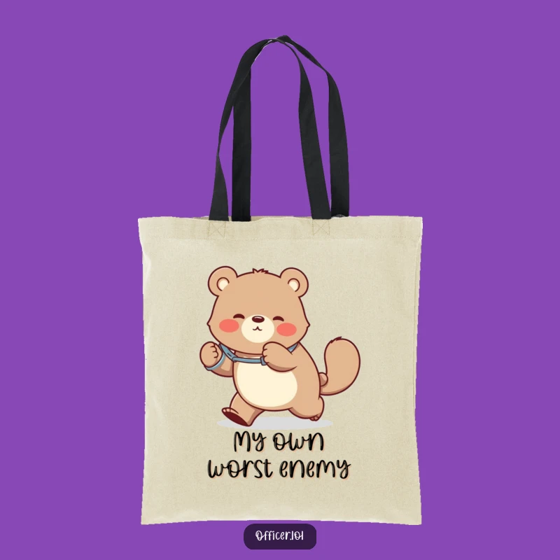 Funny Bear Tote Bag: Carry Your Laughs in Style!